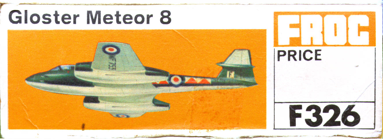FROG 326P Gloster Meteor F.8, Tri-ang Pedigree (NZ) Ltd, 1969 box